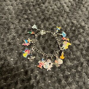 Like new *Original* Disney World charm bracelet with individual/removable charms